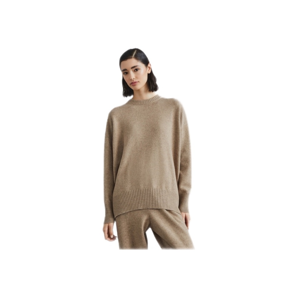 1. STATE Brown Crewneck Sweater - Picture 2 of 13